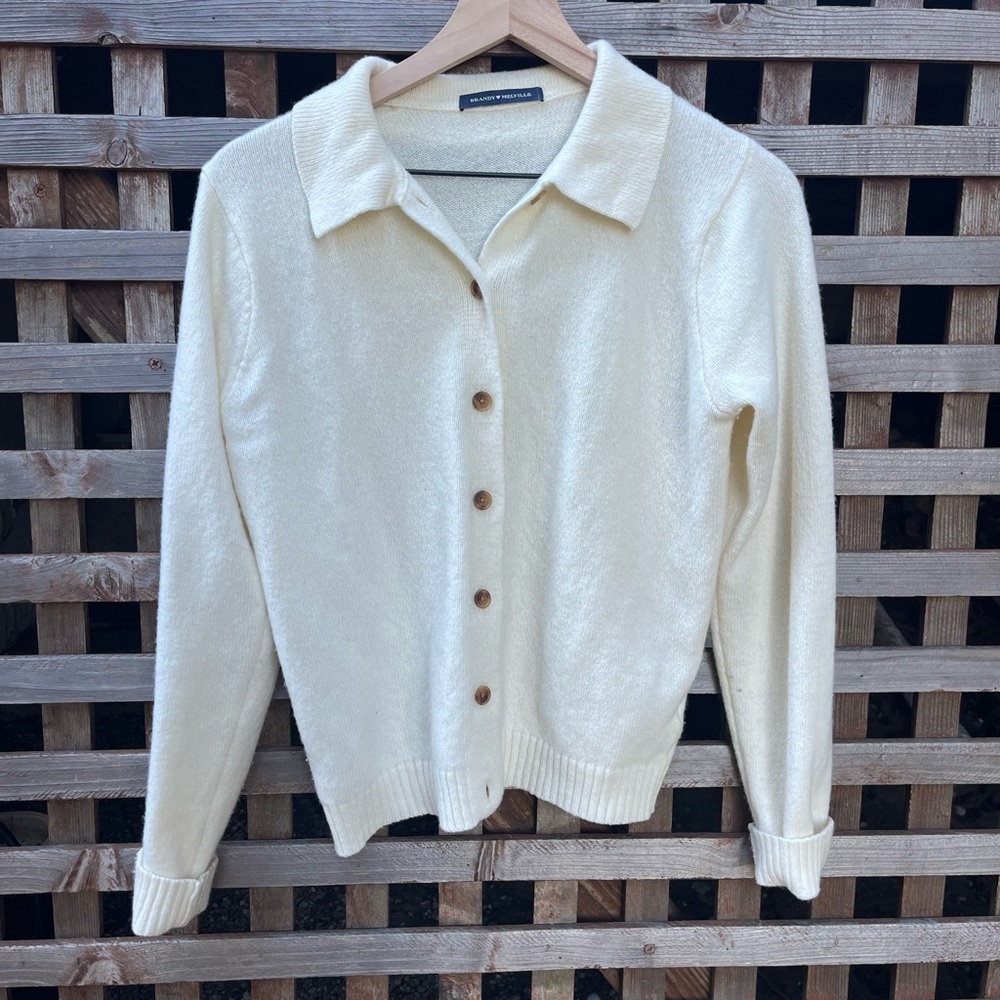 Brandy Melville Wool Polo Cardigan OS